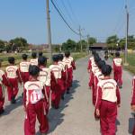 Regu Gerak Jalan Putra SDN Kedunguneng dalam Kegiatan Lomba Gerak Jalan Tingkat Kecamatan Bangsal